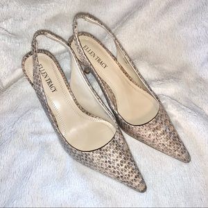 Ellen Tracy Snakeskin Short Heels
